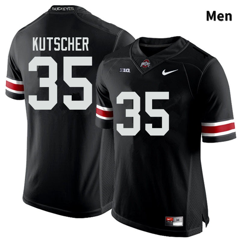 Ohio State Buckeyes Austin Kutscher Men's #35 Black Authentic Stitched College Football Jersey